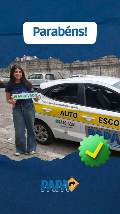 Aluno aprovado no exame do Detran pela Auto Escola PAPA (6)