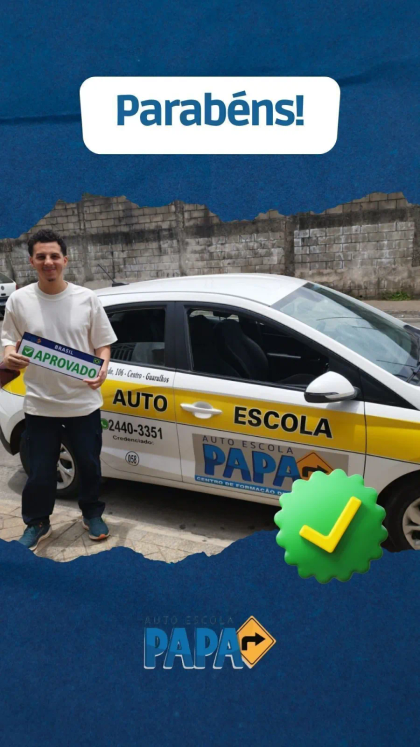 Aluno aprovado no exame do Detran pela Auto Escola PAPA (7)