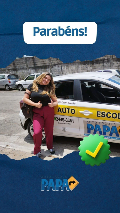 Aluno aprovado no exame do Detran pela Auto Escola PAPA (10)