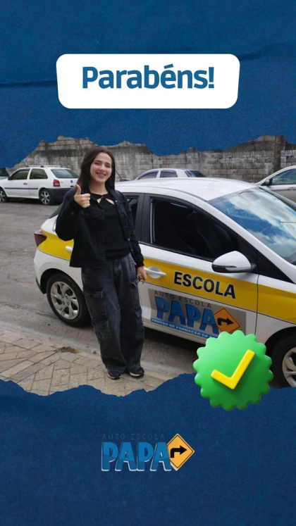 Aluno aprovado no exame do Detran pela Auto Escola PAPA (11)