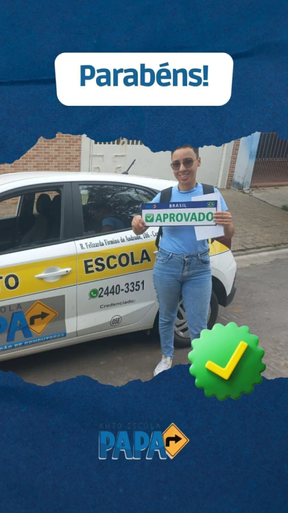 Aluno aprovado no exame do Detran pela Auto Escola PAPA (15)