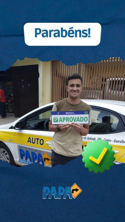 Aluno aprovado no exame do Detran pela Auto Escola PAPA (17)