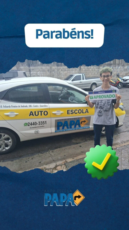 Aluno aprovado no exame do Detran pela Auto Escola PAPA (20)