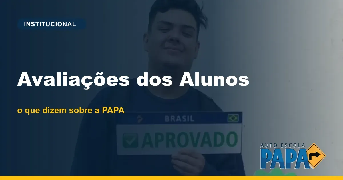 Avaliações de alunos da Auto Escola PAPA