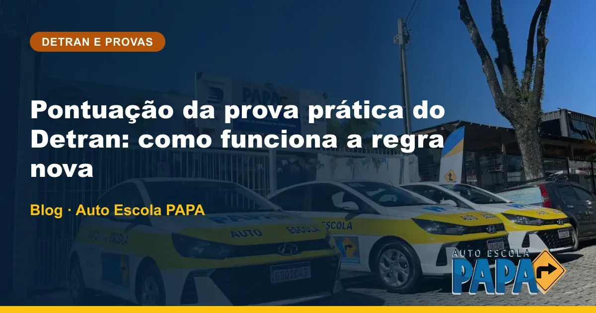 Pontuação da prova prática do Detran: como funciona a regra nova