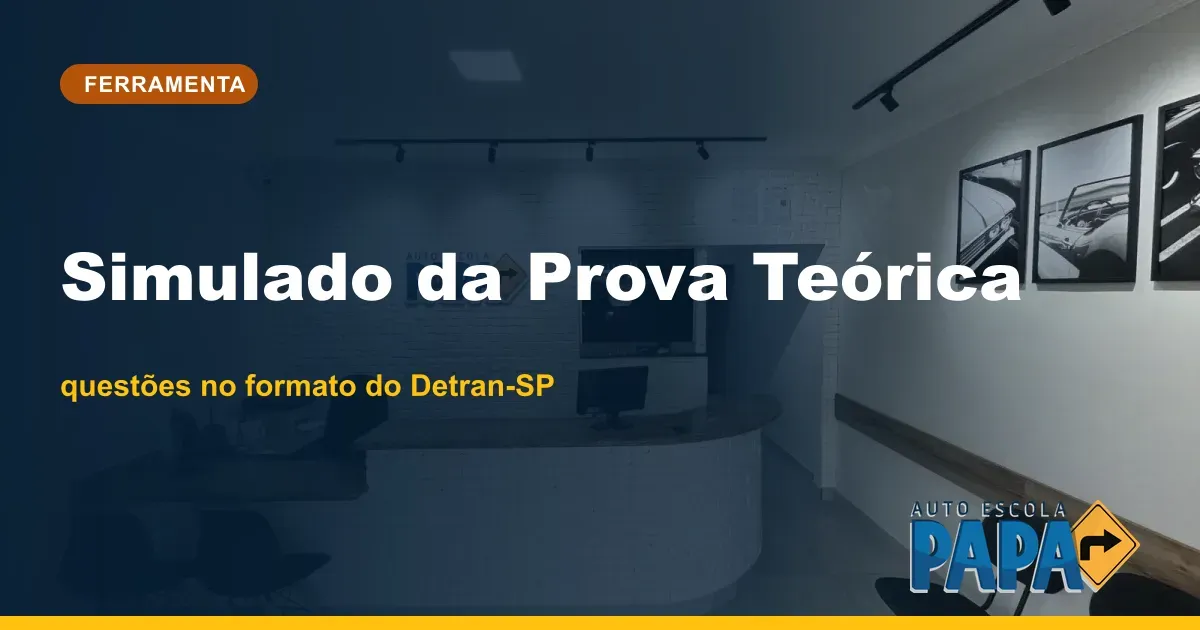 Simulado da prova teórica do Detran